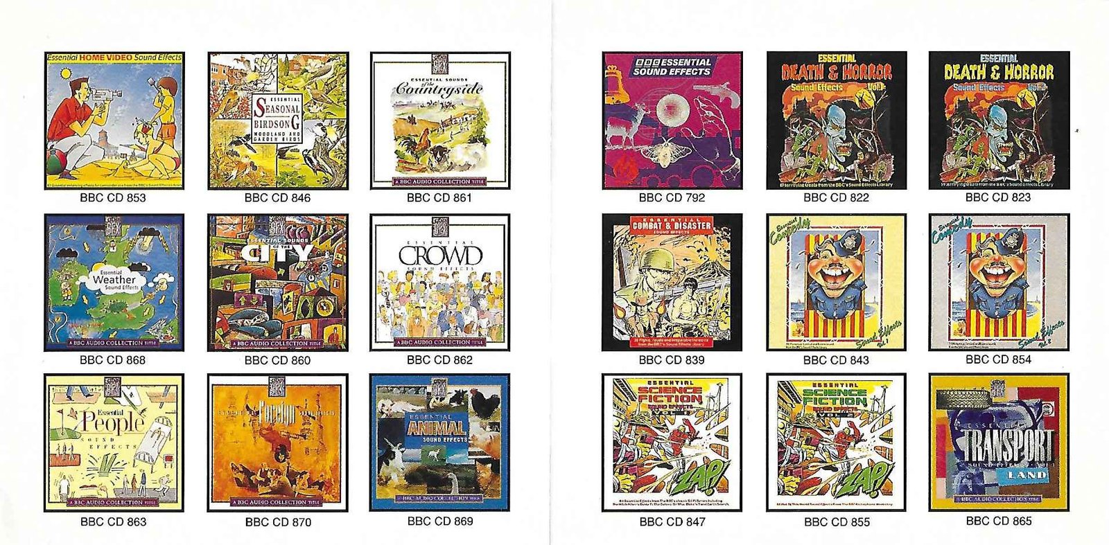 Middle of cover of BBCCD864